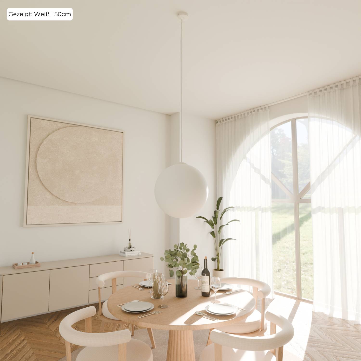 Bela Pendant Light | Matte Opal Glass, Soft Light Distribution