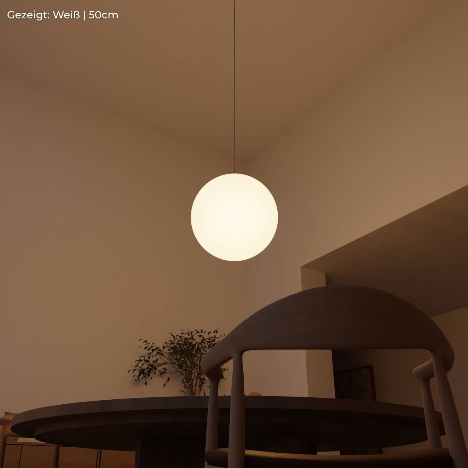Zyra Pendant Light | Matte Opal Glass, Spherical Design